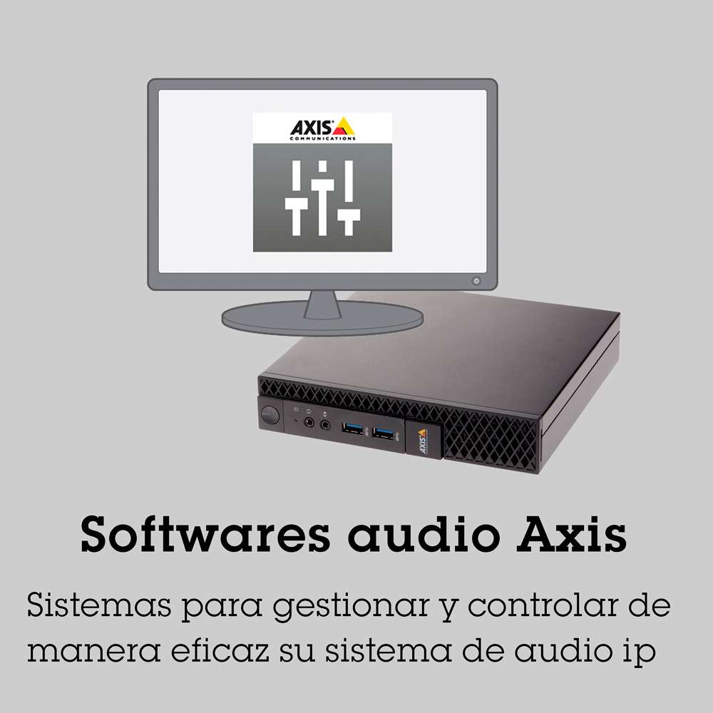 Softwares de gestión de audio Axis