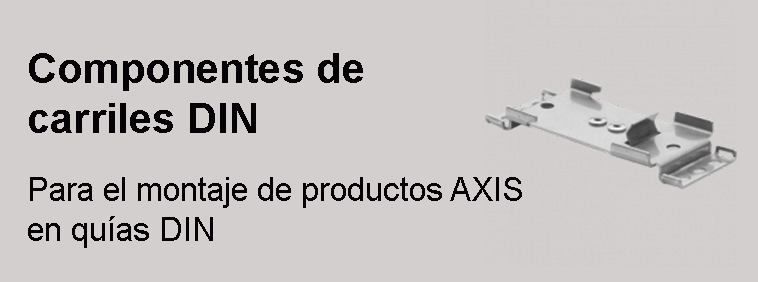 Soportes de componentes de carriles DIN AXIS